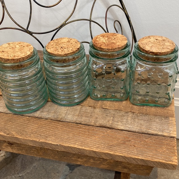 Anchor Hocking Green Spice Containers - Picture 2 of 5